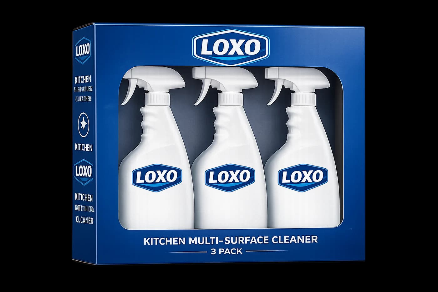 Example three-bottle retail bundle pack