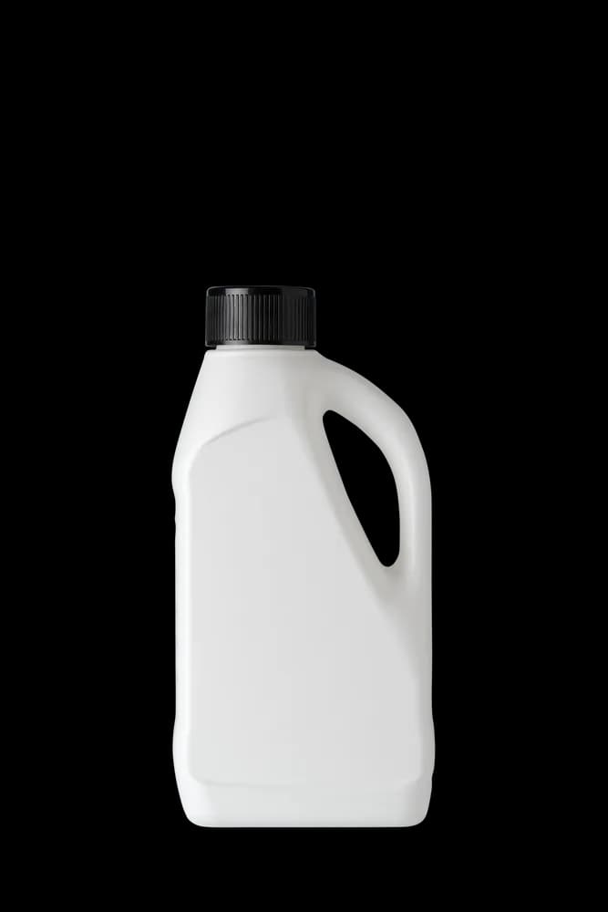 Unlabeled pelican pour jug, white · angled handle